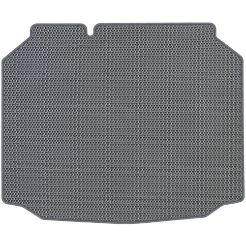 MAX-DYWANIK EVA csomagtartó szőnyeg Seat Leon III Hatchback 2013-2020-hoz, szürke méhsejt mintával, felülnézet - Csomagtértálca