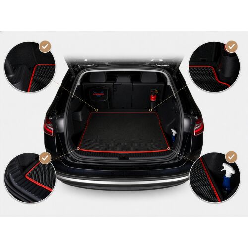 Dacia Bigster SUV 2025-től EVA csomagtartó szőnyeg MÉHÉJSZÖG MINTÁS - FEKETE 182796777 - Csomagtértálca