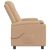 vidaXL Dönthető masszázsfotel Cappuccino 75 x 95 x 100 cm Szövet 182845032