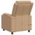 vidaXL Dönthető masszázsfotel Cappuccino 75 x 95 x 100 cm Szövet 182845032