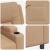 vidaXL Dönthető masszázsfotel Cappuccino 75 x 95 x 100 cm Szövet 182845032