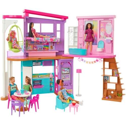 Barbie Malibu Dreamhouse 2022 set za igru s lutkama i namještajem