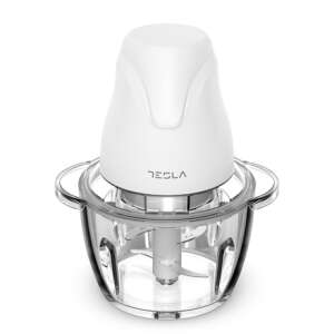 Tesla FC302W elektromos aprító, fehér, 400W, 1 literes tál, üveg tál - Kézi aprító