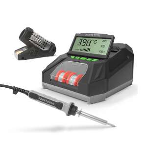 Digital soldering station with LCD display, soldering iron, tin and sponge 230V