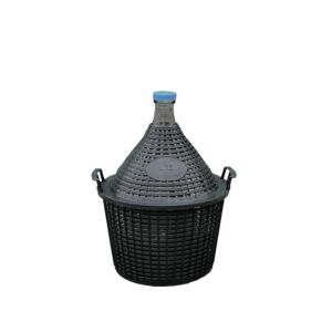 10 litrový sklenený demižón s plastovým košom - Varenie vína a brandy