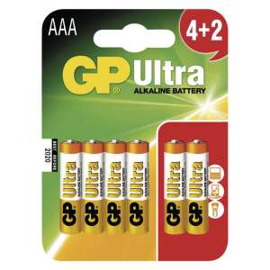 GP Ultra Alkáli elem AAA 4+2 bliszter 46106715 Elemek - Ceruzaelem