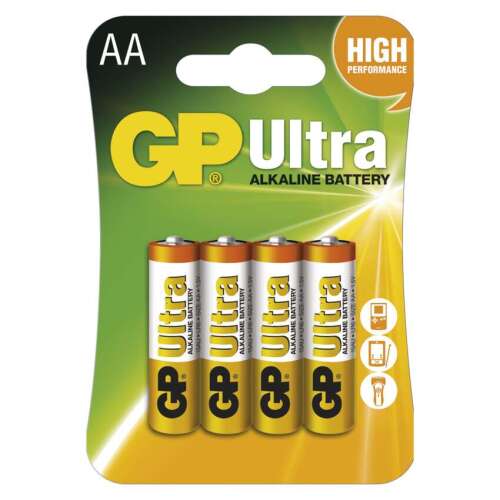 GP Ultra Alkáli elem AA 4db/bliszter 45996561