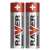 2 Raver Lithium AA batteries, extreme performance, lasts up to 7 times longer than alkaline batteries