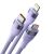Baseus Flash Series 2 3in1 USB Cable USB-C + micro USB + Lightning 100W 1.5m (CASS030205) #purple 133925860