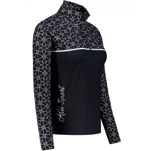 Női funkcionális Thermo pulóver prémium ALTISPORT VOJ/ALW053TER03 FEKETE -FEHÉR méret: 4XL