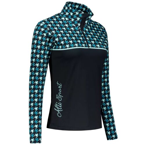 Női funkcionális Thermo pulóver prémium ALTISPORT VOJ/ALW048TER03 FEKETE -BLUE méret: 4XL