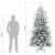 vidaXL műfenyő díszgömbökkel 240 cm 300 melegfehér LED 183264272