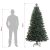 vidaXL műfenyő karácsonyfadíszekkel 210 cm 300 LED 183269278