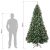 vidaXL műfenyő karácsonyfadíszekkel 240 cm 300 LED-es 183271135