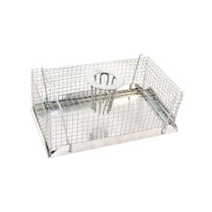 Capcană pentru șoareci cu prindere vie, din metal, 18x11x6,5 cm - Articole antidăunători