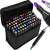 Maaleo 80 Dual Tip Art Markers with Black Case