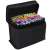 80 piece set of double-ended alcohol markers in a black carrying case
