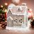 Dekoratív LED-es ház karácsonyi figura lámpás mézeskalács varázslatos falu 183337855