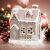Dekoratív LED-es ház karácsonyi figura lámpás mézeskalács varázslatos falu 183337855