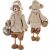 Plüssmackó figura pulóverkosárban, 32 cm-es karácsonyi ajándék Szent Miklós napra 183361892