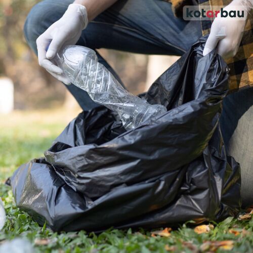 Fólia zsákok törmelékhez, szeméthez, építési hulladékhoz, 160 l, 3 db-os készlet