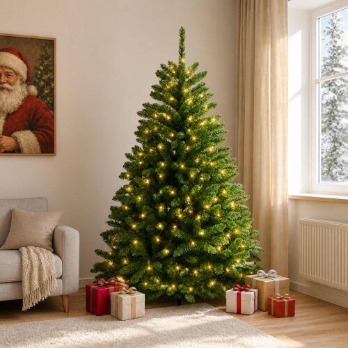 vidaXL műkarácsonyfa csuklós ágakkal 180 cm 183528309 - Dekoráció