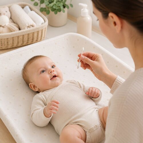 BabyOno biztonsági baba fültisztító pálca 60 db 1711 183597145 - Fültisztító pálcika, vattakorong