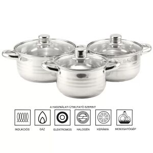 Bachmayer Edénykészlet - Rozsdamentes Acél - 3 részes 135772107 - Bachmayer