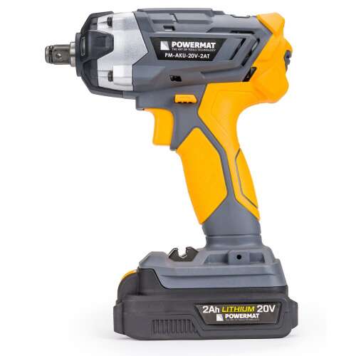 Powermat akkumulátoros ütvecsavarozó, 2Ah 20V, PM-AKU-20V-2AT