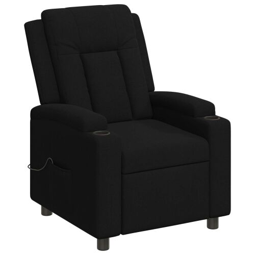 vidaXL Dönthető masszázsfotel Fekete 75 x 95 x 100 cm Szövet