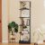 HOMCOM modern könyvespolc 5 fa polccal, 45 x 21 x 170 cm, fekete, tölgy 183842309