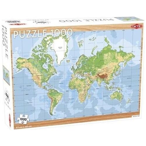 Tactic World Map 1000 pcs Kirakós játék 1000 db Térképek 183925547 - Játék