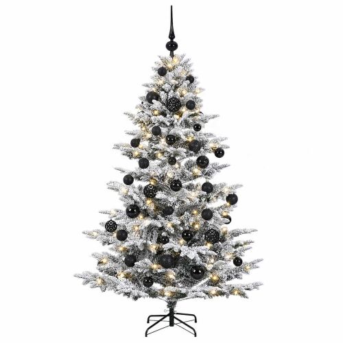 vidaXL műfenyő díszekkel 120 cm 150 meleg fehér LED-del 183934667 - Dekoráció