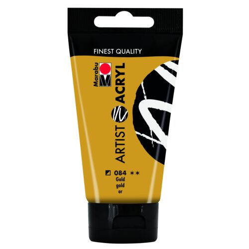 Marabu Artist Acryl - arany 084, 75 ml 184027868 - Iskolai festék és festőkellék