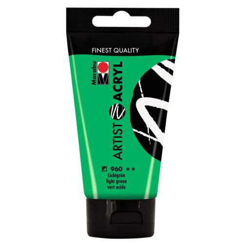 Marabu Artist Acryl - világoszöld 960, 75 ml 184027904 - Iskolai festék és festőkellék