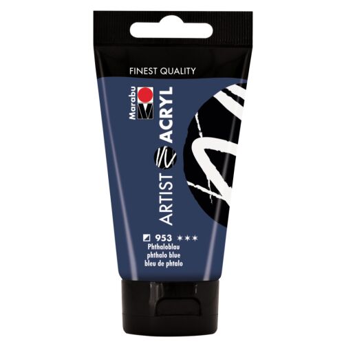 Marabu Artist Acryl - ftalo kék 953, 75 ml 184027938 - Iskolai festék és festőkellék