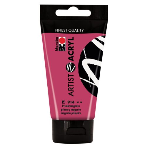 Marabu Artist Acryl - primer magenta 914, 75 ml 184027967 - Iskolai festék és festőkellék