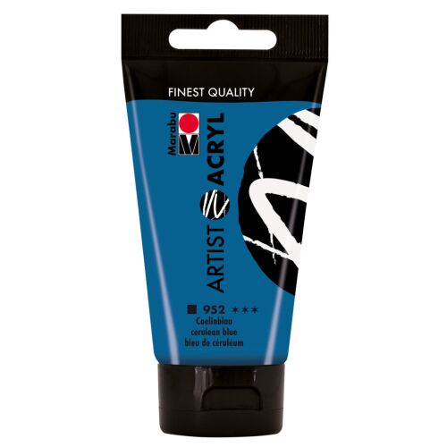 Marabu Artist Acryl - ceruleum kék 952, 75 ml 184027995 - Iskolai festék és festőkellék