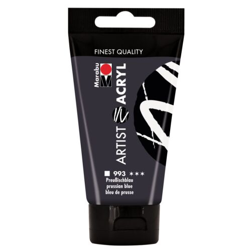 Marabu Artist Acryl - porosz kék 993, 75 ml 184027935 - Iskolai festék és festőkellék