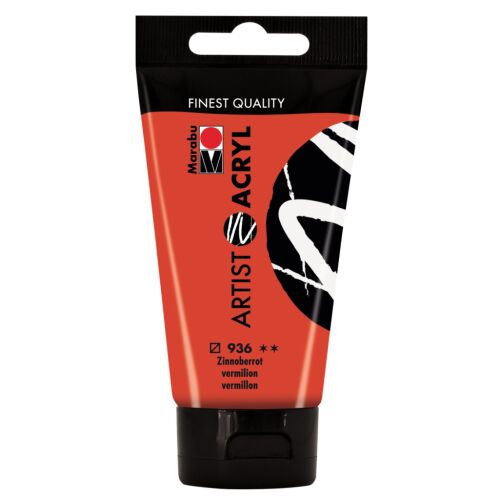 Marabu Artist Acryl - vérvörös 936, 75 ml