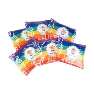 Zestaw 6 pakietów kolorowego proszku Holi, 100g każdy, tęczowy wzór - Dekoracja na imprezę