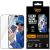 PanzerGlass Ultra-Wide Fit átlátszó képernyővédő iPhone 18 Pro és 17 Pro telefonokhoz, FASTFIT IN-A-BOX csomagolással, bemutatva a felhelyezést egy személy által tartott iPhone-ra.