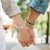 Pár Yin Yang karkötővel, páros karkötők, ajándék a barátnak/barátnőnek