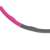 Close-up of pink and grey weighted hula hoop with massage balls, 85cm, DeeO Fitness