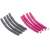 Pink and grey weighted hula hoop sections, 85cm, DeeO Fitness