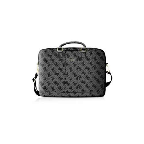 Guess 4G Uptown laptop bag, black, 15 inch, front view