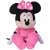 Minnie Mouse plush toy, 35cm, sitting, pink dress, white polka dots
