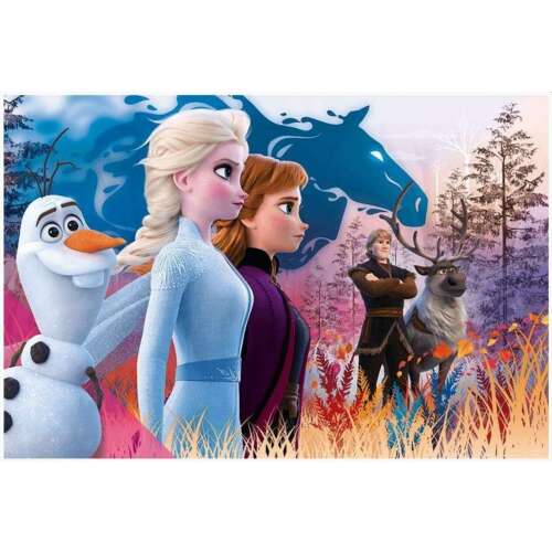 Frozen II puzzle s Elsou, Annou, Olafom, Kristoffom a Svenom