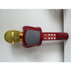Wireless Karaoke Microphone with Lights, Red, ZX-818 - Microphone