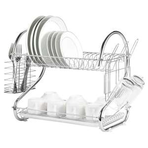 AG373 2-Tier Steel Dish Drying Rack
